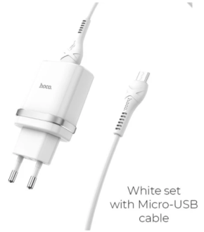 СЗУ HOCO C12Q micro QC3.0 1USB white