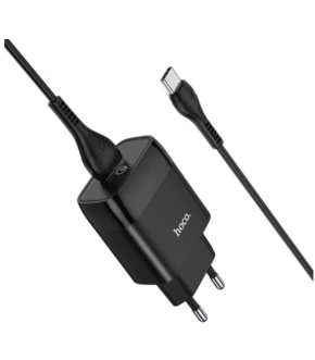 СЗУ HOCO C72Q 1USB+TypeC 3.0A black
