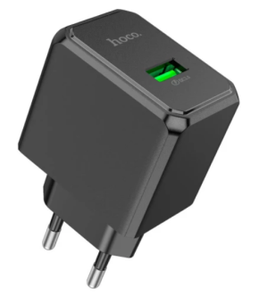 СЗУ HOCO CS12A 1USB 3.0A QC3.0 18W  Black