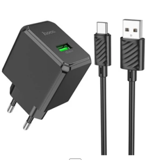 СЗУ HOCO CS12A 1USB 3.0A QC3.0+Type-C 18W black