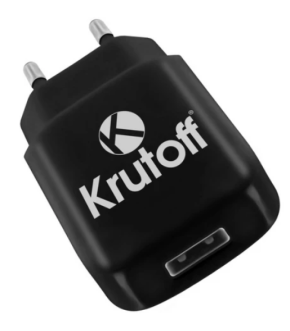 СЗУ Krutoff CH-02L 1xUSB 2.1A+каб 8pin black