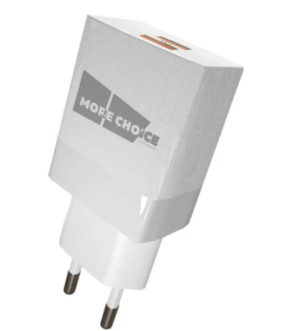 СЗУ More choice NC24a 2USB+Type-C 2.1A white