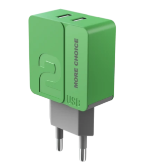 СЗУ More choice NC46 2USB 2.4A green