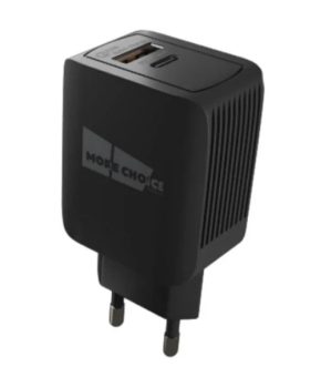 СЗУ More choice NC71Si 1USB+Type-C 3A  black