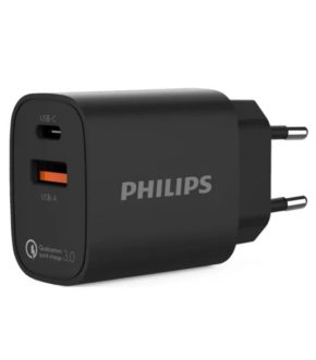 СЗУ Philips PD20W+QC3.0 черный