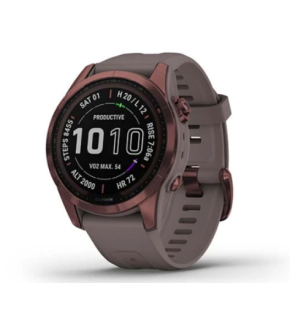 Часы Garmin Fenix 7S Solar Dark Bronze with Shale Grey Band 010-02539-29